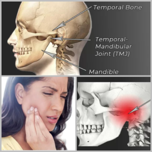 Person touching their jaw in pain from TMJ Dysfunction